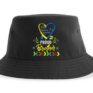 Proud Down Syndrome Brother Awareness Sustainable Bucket Hat