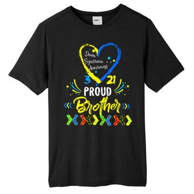 Proud Down Syndrome Brother Awareness Tall Fusion ChromaSoft Performance T-Shirt