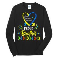 Proud Down Syndrome Brother Awareness Tall Long Sleeve T-Shirt