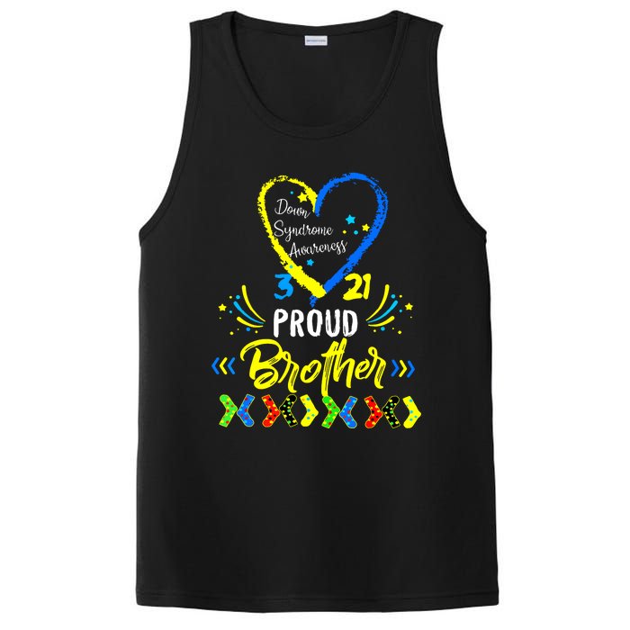 Proud Down Syndrome Brother Awareness PosiCharge Competitor Tank