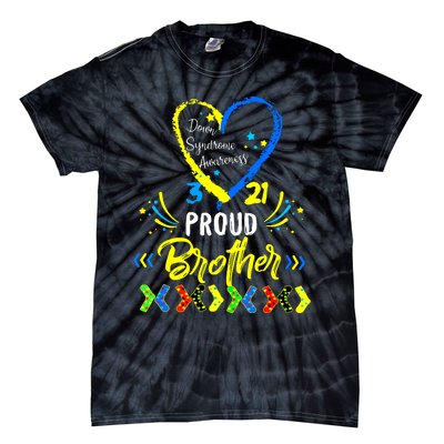 Proud Down Syndrome Brother Awareness Tie-Dye T-Shirt