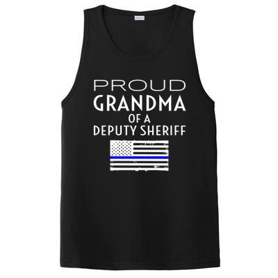 Proud Deputy Sheriff Grandma Grandmother Grandmom Granny Gift PosiCharge Competitor Tank