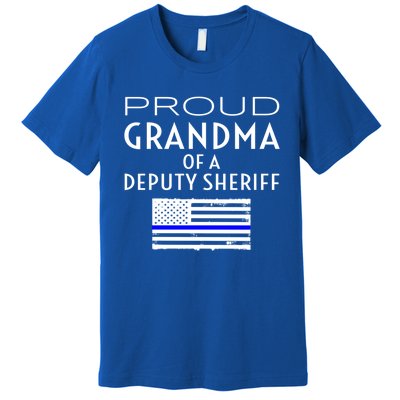 Proud Deputy Sheriff Grandma Grandmother Grandmom Granny Gift Premium T-Shirt