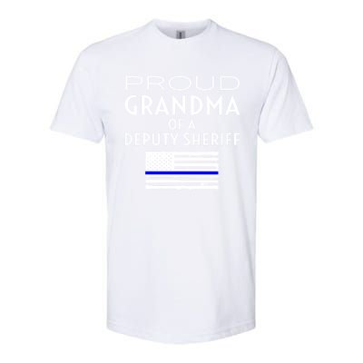 Proud Deputy Sheriff Grandma Grandmother Grandmom Granny Gift Softstyle CVC T-Shirt