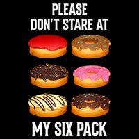 Please Dont Stare At My Six Pack Donuts Abs Six Pack Workout Cooling Performance Crew T-Shirt