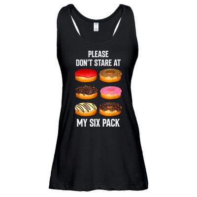 Please Dont Stare At My Six Pack Donuts Abs Six Pack Workout Ladies Essential Flowy Tank