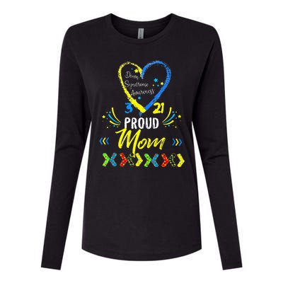 Proud Down Syndrome Mom Awareness Womens Cotton Relaxed Long Sleeve T-Shirt