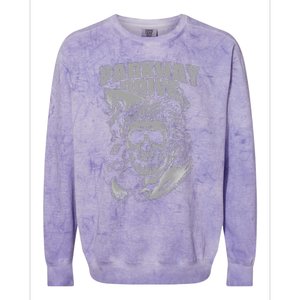 Parkway Drive Surfer Skull Black Colorblast Crewneck Sweatshirt