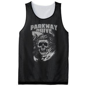 Parkway Drive Surfer Skull Black Mesh Reversible Basketball Jersey Tank