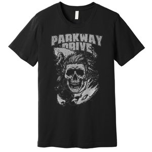 Parkway Drive Surfer Skull Black Premium T-Shirt