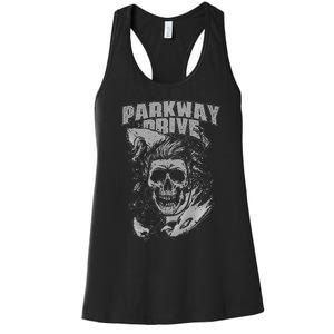 Parkway Drive Surfer Skull Black Women's Racerback Tank