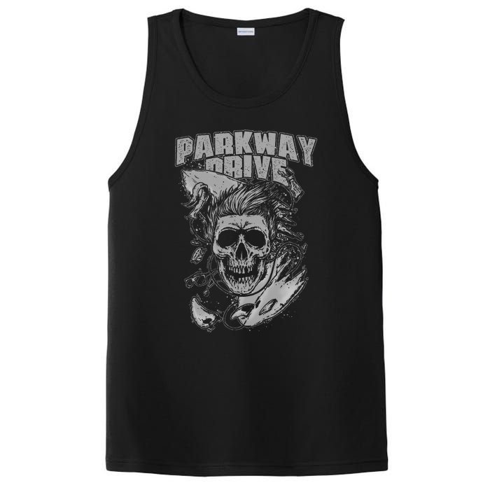 Parkway Drive Surfer Skull Black PosiCharge Competitor Tank