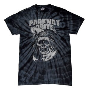 Parkway Drive Surfer Skull Black Tie-Dye T-Shirt