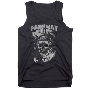 Parkway Drive Surfer Skull Black Tank Top