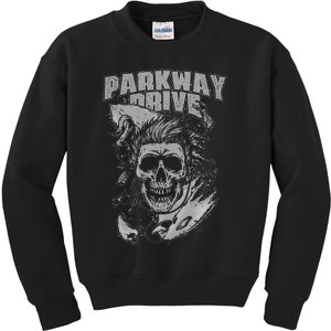 Parkway Drive Surfer Skull Black Kids Sweatshirt