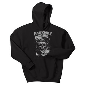 Parkway Drive Surfer Skull Black Kids Hoodie