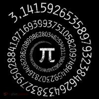 Pi Day Spiral Pi Math Button