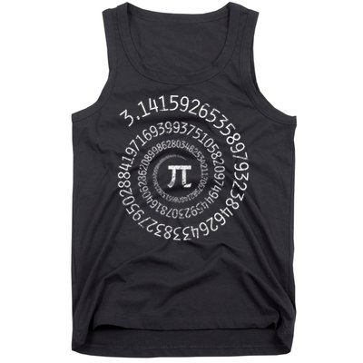 Pi Day Spiral Pi Math Tank Top