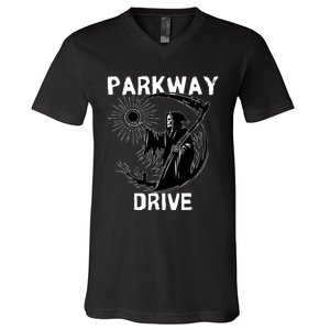 Parkway Drive Skull V-Neck T-Shirt