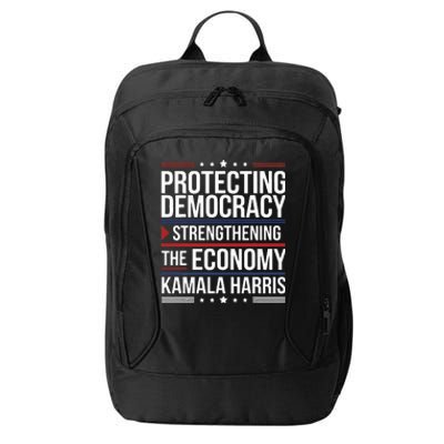 Protecting Democracy Strengthening The Economy Harris City Backpack