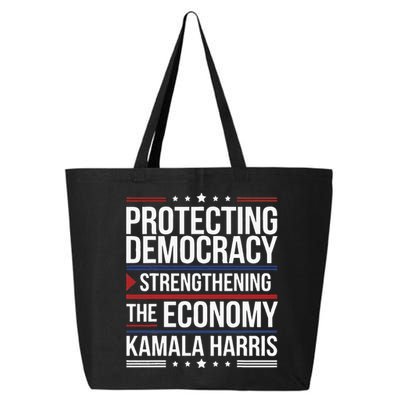 Protecting Democracy Strengthening The Economy Harris 25L Jumbo Tote