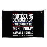 Protecting Democracy Strengthening The Economy Harris Grommeted Golf Towel