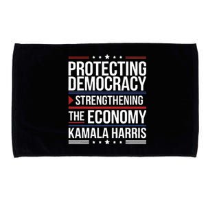 Protecting Democracy Strengthening The Economy Harris Microfiber Hand Towel