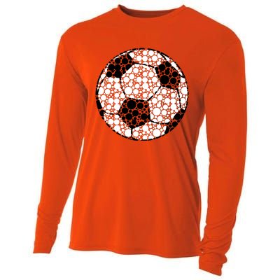 Polka Dots Soccer Ball Cooling Performance Long Sleeve Crew