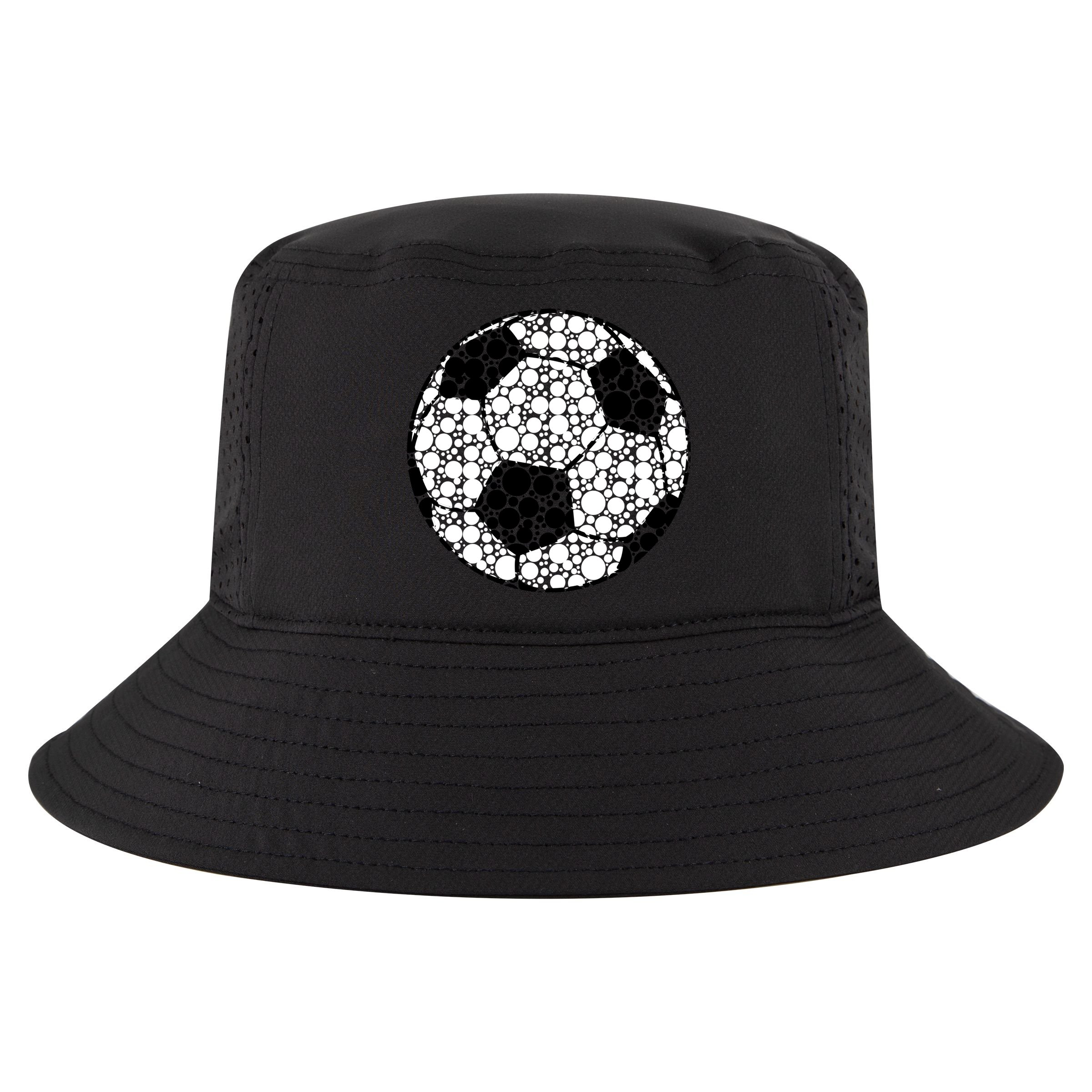 Polka Dots Soccer Ball Cool Comfort Performance Bucket Hat