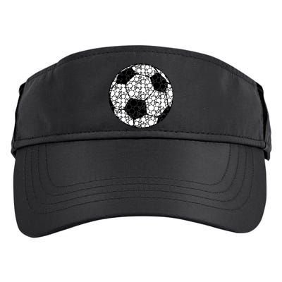 Polka Dots Soccer Ball Adult Drive Performance Visor