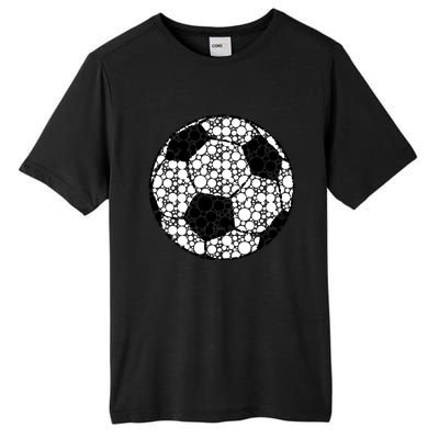 Polka Dots Soccer Ball Tall Fusion ChromaSoft Performance T-Shirt