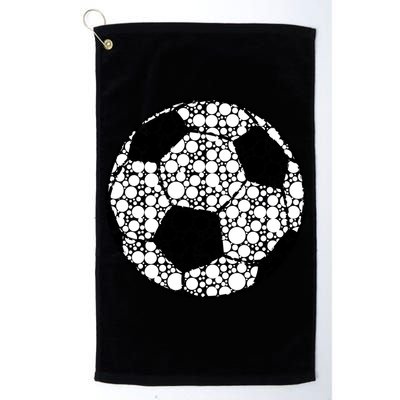 Polka Dots Soccer Ball Golf Towel