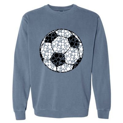 Polka Dots Soccer Ball Garment-Dyed Sweatshirt