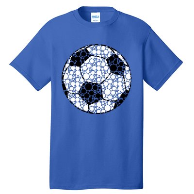 Polka Dots Soccer Ball Tall T-Shirt