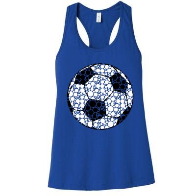 Polka Dots Soccer Ball Women's Racerback Tank