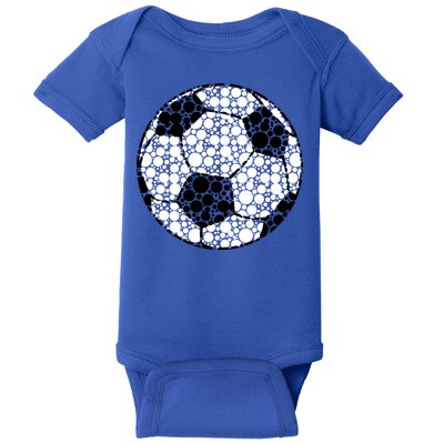 Polka Dots Soccer Ball Baby Bodysuit