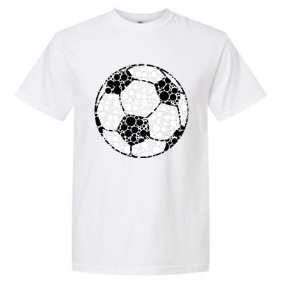 Polka Dots Soccer Ball Garment-Dyed Heavyweight T-Shirt