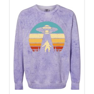 Paranormal Design Sasquatch Ufo Colorblast Crewneck Sweatshirt