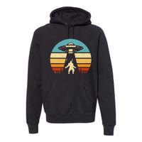 Paranormal Design Sasquatch Ufo Premium Hoodie