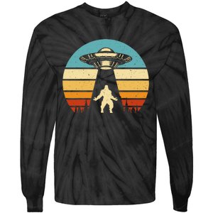 Paranormal Design Sasquatch Ufo Tie-Dye Long Sleeve Shirt