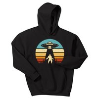 Paranormal Design Sasquatch Ufo Kids Hoodie