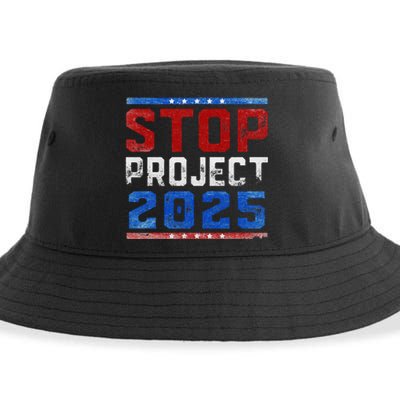 Pro Democracy Stop Project 2025 Election 2024 Sustainable Bucket Hat