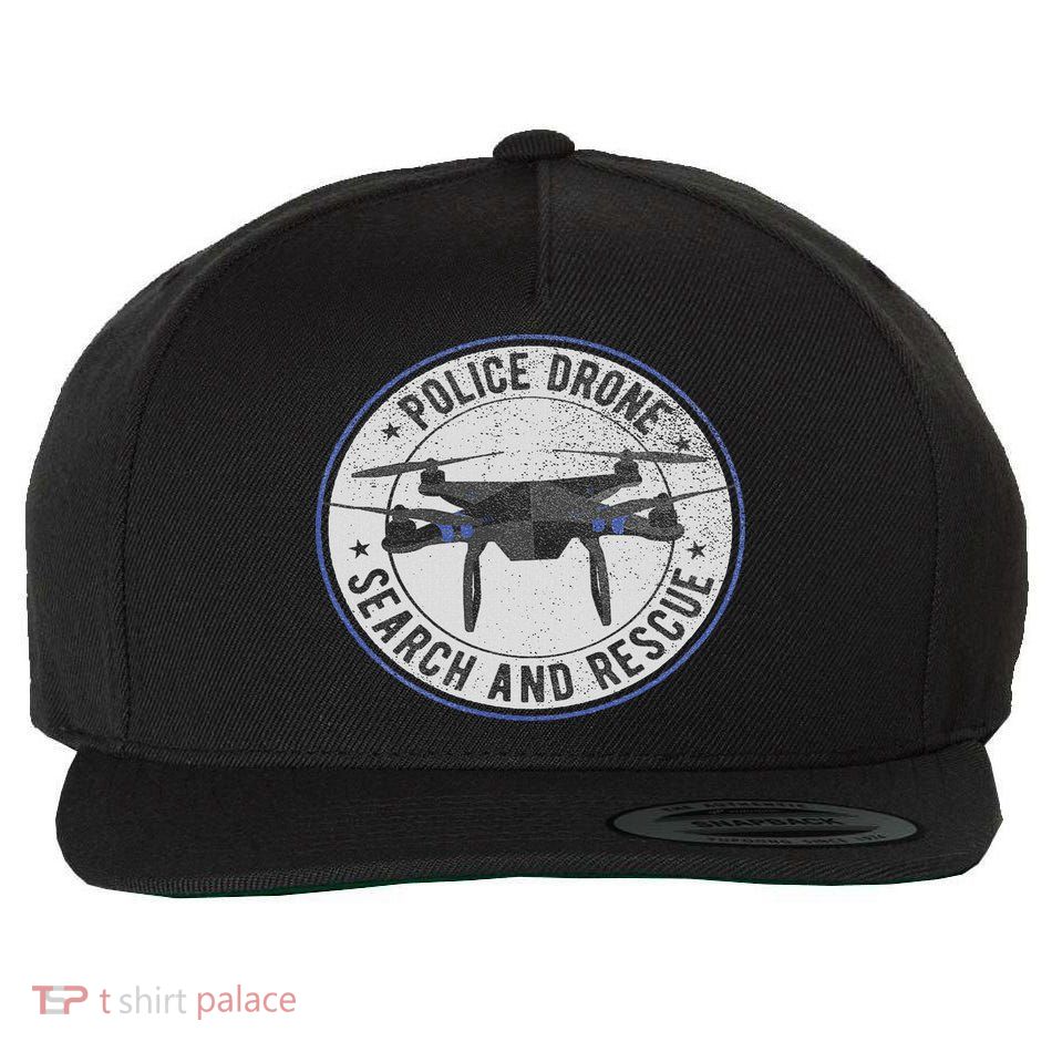 Police Drone Search And Rescue Wool Snapback Cap