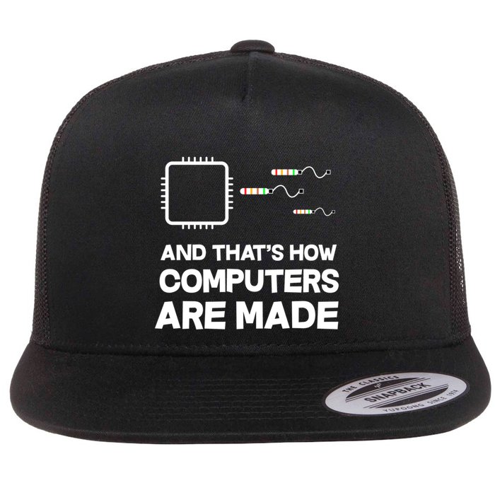 Programmer Developer Software Funny Computer Engineering Gift Flat Bill Trucker Hat