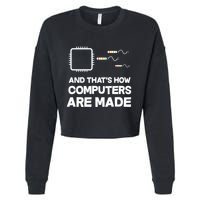 Programmer Developer Software Funny Computer Engineering Gift Cropped Pullover Crew