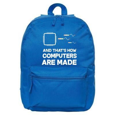 Programmer Developer Software Funny Computer Engineering Gift 16 in Basic Backpack