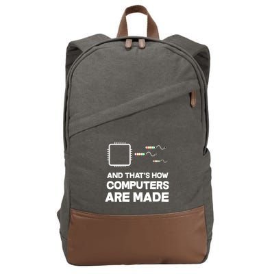 Programmer Developer Software Funny Computer Engineering Gift Cotton Canvas Backpack