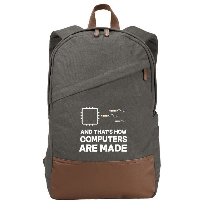 Programmer Developer Software Funny Computer Engineering Gift Cotton Canvas Backpack