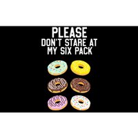 Please Don't Stare Donuts Abs Six Pack Funny Bumper Sticker