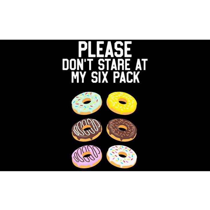 Please Don't Stare Donuts Abs Six Pack Funny Bumper Sticker